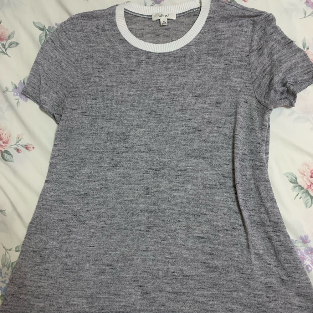 XS Wilfred T Shirt Knit Grey w/ White lining